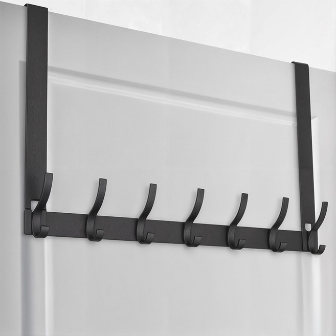 헬로제인 무타공 문걸이 도어행거 7구 (28cm), 7구그레이, 1개