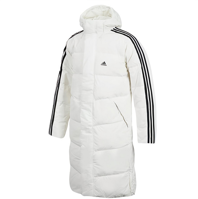 아디다스 MH 3-STRIPES REGULAR FIT 롱 다운 패딩 코트