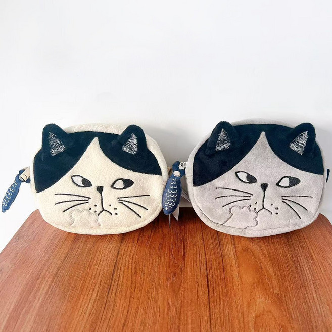 [목화상회] kusuguru 쫑긋 고양이 파우치