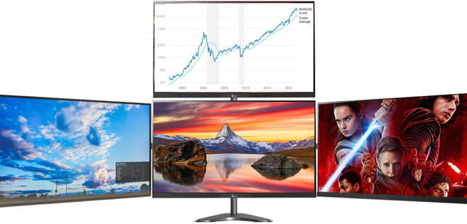 이지마운트 쿼드 4대 모니터 스탠드 거치대 EZ M4-S310, 1개, 단품