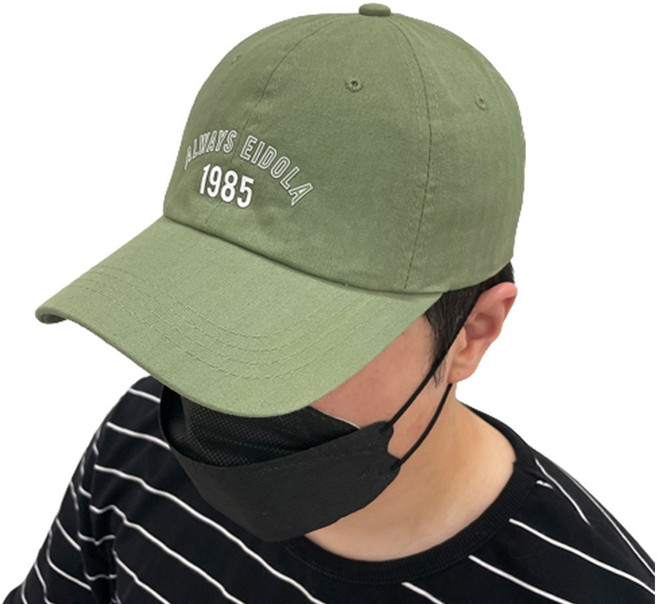 크군 남녀공용 데일리 모자 1985 프린팅 대두 볼캡
