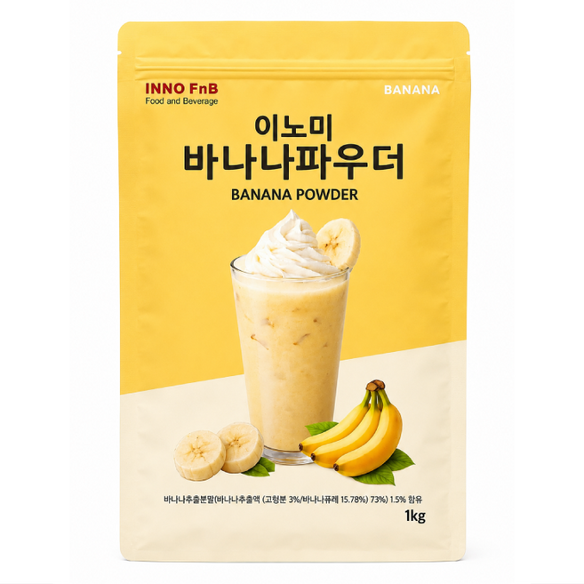 이노미 바나나 파우더 / 바나나라떼 / 카페메뉴, 1개, 1개입, 1kg