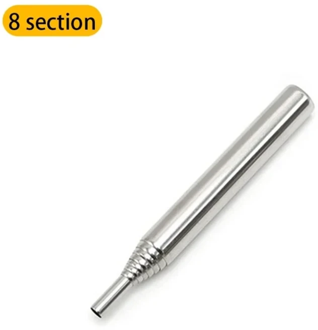 화재 블로우 파이프 텔레스코픽 캠핑 블로우 파이어 튜브 송풍기 야외 피크닉 바베큐 벽난로를위한 스테인, 02 Straight Mouth-S