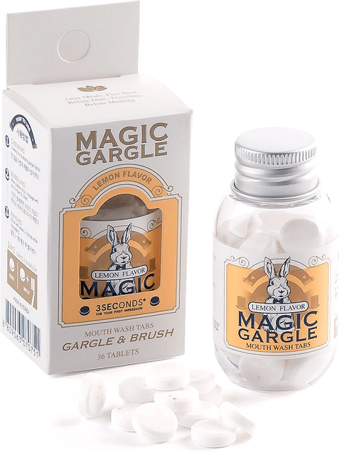 쓰리세컨즈 씹는 고체 매직가글 레몬향, 30.71g, 1개