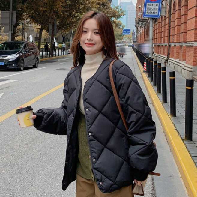 노데이즈 여성 웰론 경량 루즈핏 누빔 퀼팅자켓 패딩점퍼