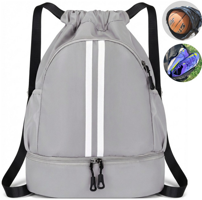 시유타임 축구공가방 볼백 농구공 스포츠 백팩 축구화, 그레이, 1개
