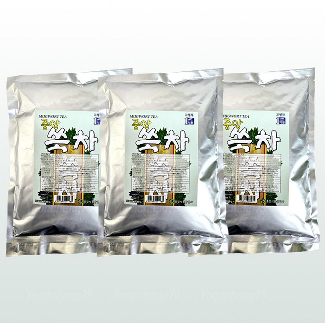 중앙 쑥차 900g x 3개/자판기믹스 라떼 분말, 3개