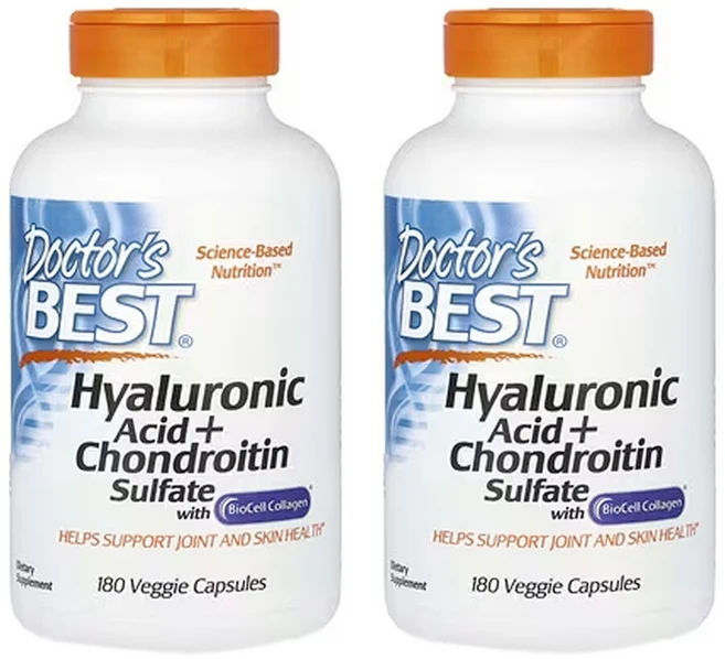 닥터스베스트 2개X Hyaluronic Acid + Chondroitin Sulfate 베지 캡슐 180정, 2개 - 쿠팡