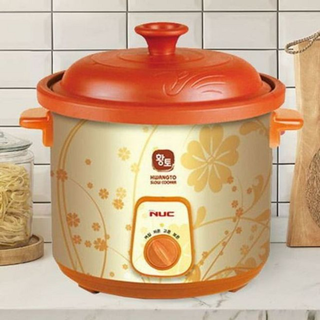 앤유씨 슬로우 쿠커 멀티쿠커 전기 냄비 황토 3.5L, 상세페이지 참조