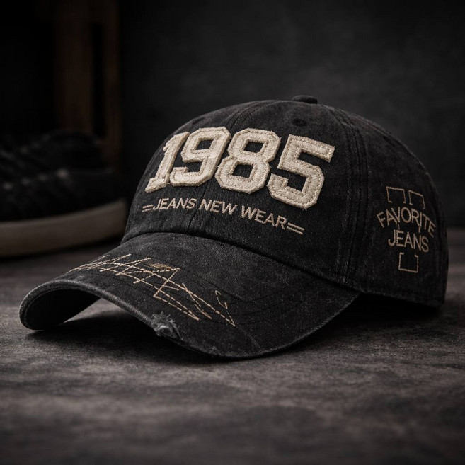 남녀공용 빈티지 워싱 1985 볼캡 데일리 스트릿 모자