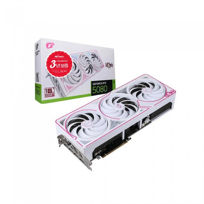Colorful Colorful iGame 지포스 RTX 5080 ULTRA OC White D7 16GB 피씨디렉트