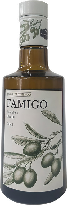 파미고 엑스트라 버진 올리브 오일, 500ml, 1개