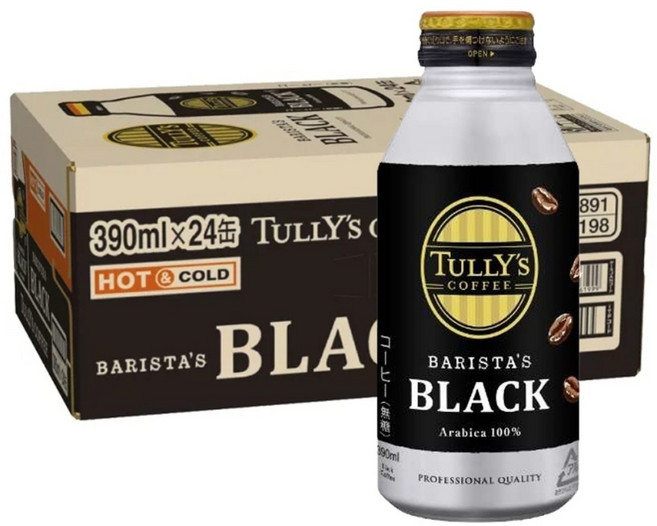 탈리즈커피 바리스타즈 블랙 390ml×24개 핫 겸용 캔, 24개, 390ml