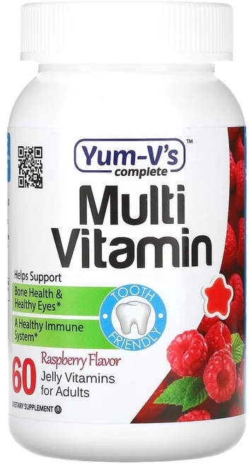 YumVs multi vitamin 젤리 멀티비타민 종합비타민 라즈베리맛, 60개, 60정 - 쿠팡