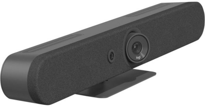 웹캠 블루투스 USB 인터넷 방송 중소형 객실을 위한 로지텍 랠리 바 미니 올인원 비디오 바 그래파이트