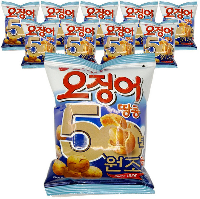 오리온 오징어땅콩 98g x 10개