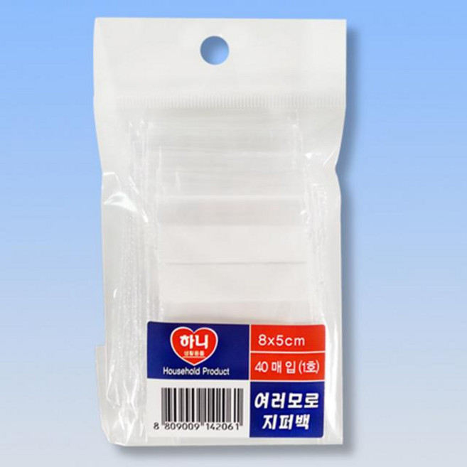 하니 [D1-8809009142061] 여러모로 지퍼백 1호, 여러모로 지퍼백(4호), 1개