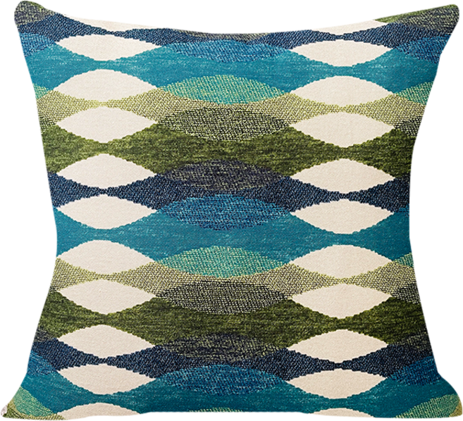 더스케치 아바 쿠션 방석, 블루