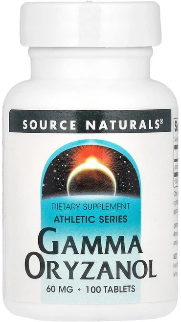 소스내츄럴스 Source Naturals Athletic Series Gamma Oryzanol 60 mg 100 Tablets, 1개, 100정 - 쿠팡
