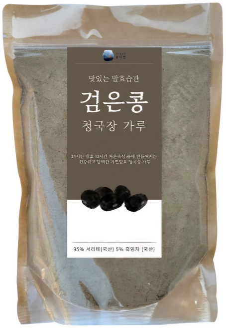 콩이장 국산 100% 검은깨 가 들어간 검은콩청국장가루 500g 1봉지, 콩이장 국산 100 검은깨가 들어간 검은콩청국장가루 건