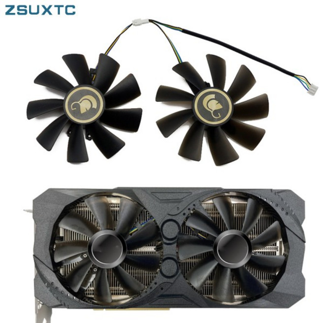 Manli RTX 3070 8GB용 100MM PNY GeForce UPRISING 듀얼 그래픽 카드 쿨러 팬용, 한개옵션1, 한개옵션0