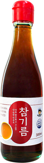 [HACCP] 해성 고소한 참기름 통참깨 방앗간, 1개, 300ml