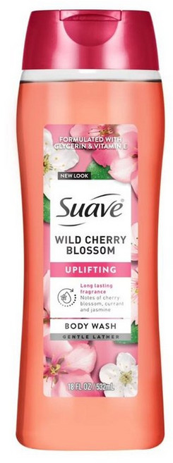 수아브 에센셜 젠틀 바디워시 와일드 체리 블라썸. Suave Essentials Gentle Body Wash Wild Cherry Blossom., 510g, 1개