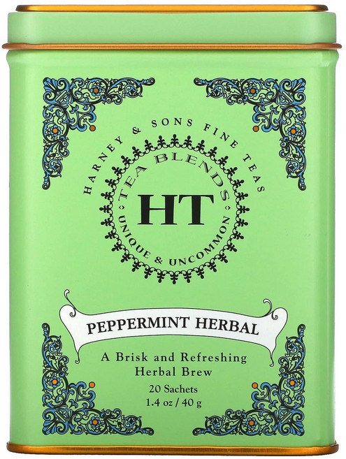 하니앤손스 HT 티 블렌드 페퍼민트 허브 차 티백 20개 40g 카페인 프리, 20개입, 2g, 1개