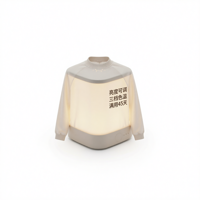 智慧語音小夜燈, 人體感應款充插兩用 - 4800毫安 4W, 1件