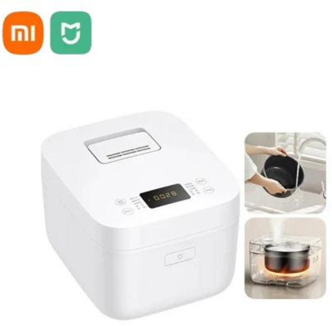 압력솥 Xiaomi Mijia 전기 밥솥 C1 Pro 4L 860W 가정용 소형 시간 약속 음식 따뜻하게 가열 압력, 영국, Rice Cooker C1 Pro, 1개