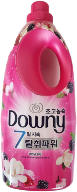 다우니 초고농축 섬유유연제 7일 탈취파워 목련과 베리 본품, 2L, 8개