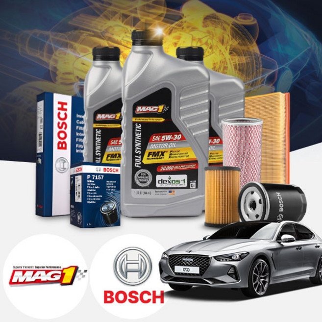 제네시스G70(~20) 2.0T-GDI 가솔린 맥원 SAE 5W30 고성능 합성 엔진오일세트 6Liter, 1개, 6L