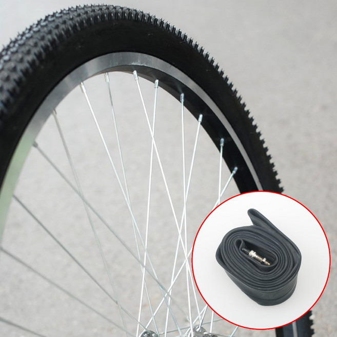 26X1.95(50-559)생활차 MTB 자전거 타이어+ 던롭 튜브 세트 50TPI JILUER