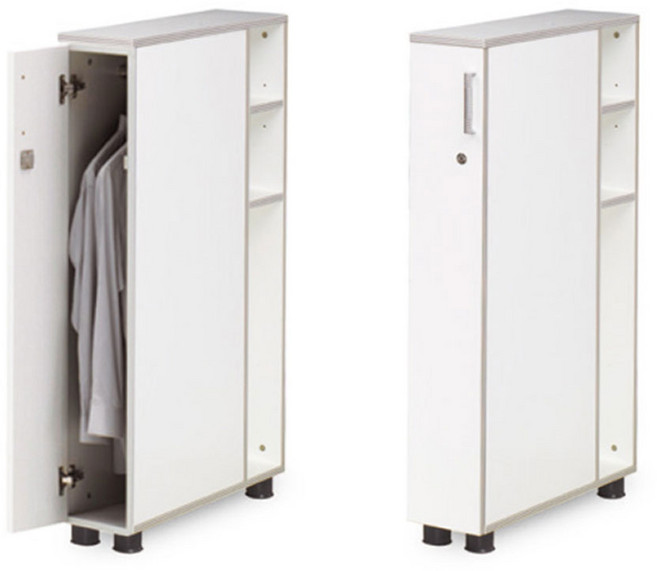 에코스 멀티옷장 /공부방/홈오피스 사무실가구 사무용 다용도장 멀티책장 도어형 사무용, 화이트, R형(우측형)