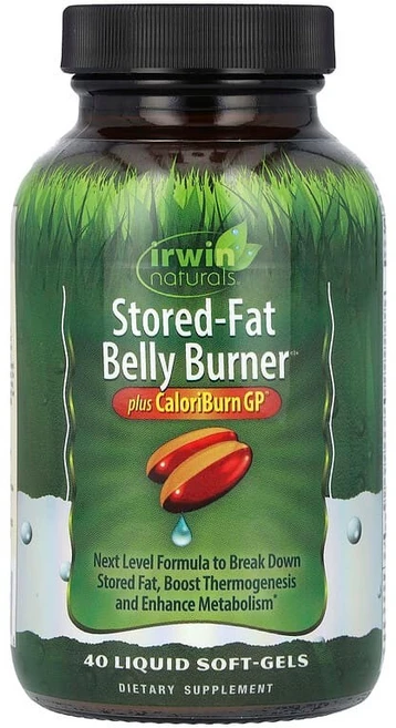 Irwin Naturals Stored-Fat Belly Burner Plus CaloriBurn GP® 40 Liquid Soft-Gels, Irwin Naturals, Stored-Fat Bel, 1개 - 쿠팡