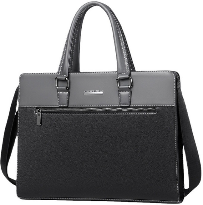 남성용 토트백 고급 서류가방 직장인 비즈니스 출장 가방 1개