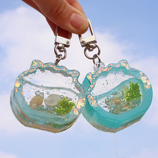 어항키링만들기KIT 레진 공예 및 미니어처 겸용