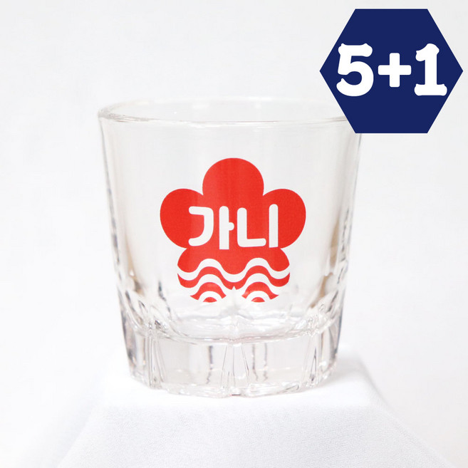 5+1 소주잔 주문제작 각인 술잔 커스텀 유리컵 소량인쇄 모임 퇴사 집들이 술집 개업선물, 1개, 대선A_레드