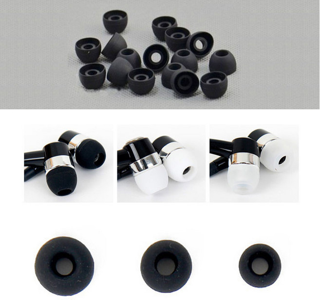 아이디스킨 교체용 이어폰 고무 이어캡 이어솜 리필, 화이트, 이어캡-대