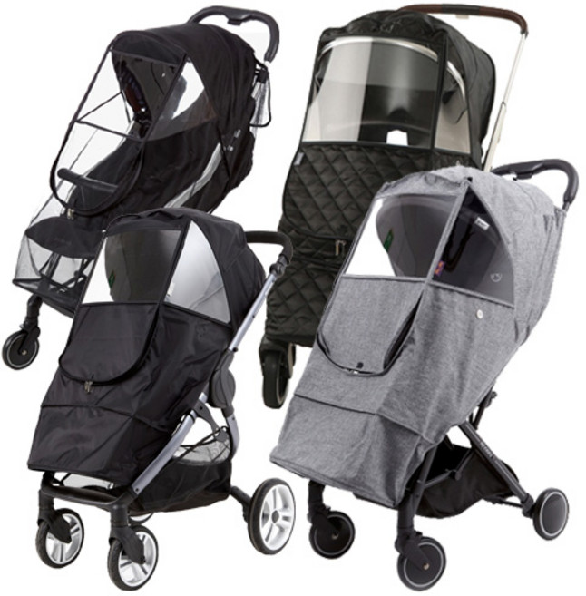 실버크로스/시크/해밀턴/요요 유모차 방풍 방한 모기장 레인커버, 07.디럭스 모기장커버, 1개