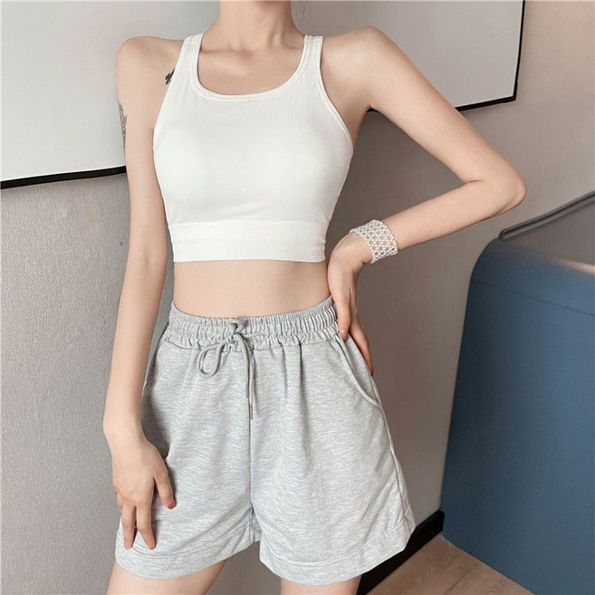 交叉吊帶美背抹胸 一體成型內搭防走光薄款固定杯外穿百搭透氣