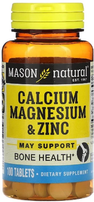 메이슨내추럴 칼슘 마그네슘 아연 Calcium Magnesium Zinc 타블렛 100정 - 쿠팡
