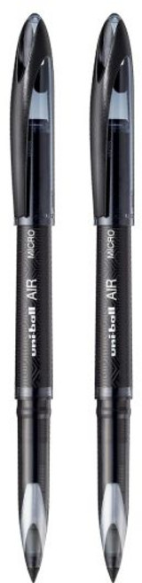 Uni-Ball 사인펜 싸인펜 유니볼 에어 2 팩 세트 0.38mm 울트라 마이크로 롤러볼 펜