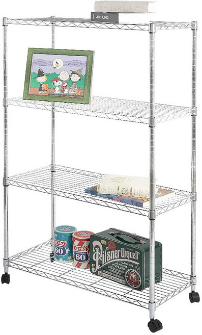 리빙코아 메탈 철제 다용도 선반 모음, 4단