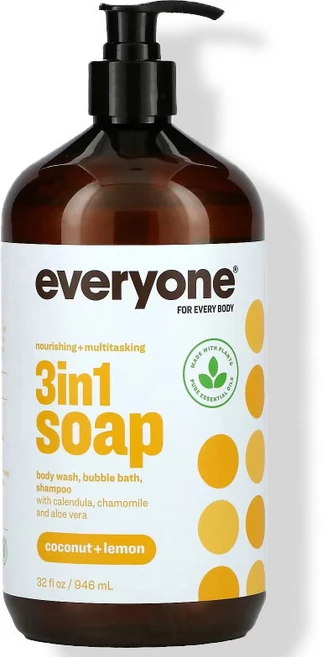 에브리원 솝 3In1 바디워시 베스 샴푸 코코넛 앤 레몬 946ml, 1개 - 쿠팡