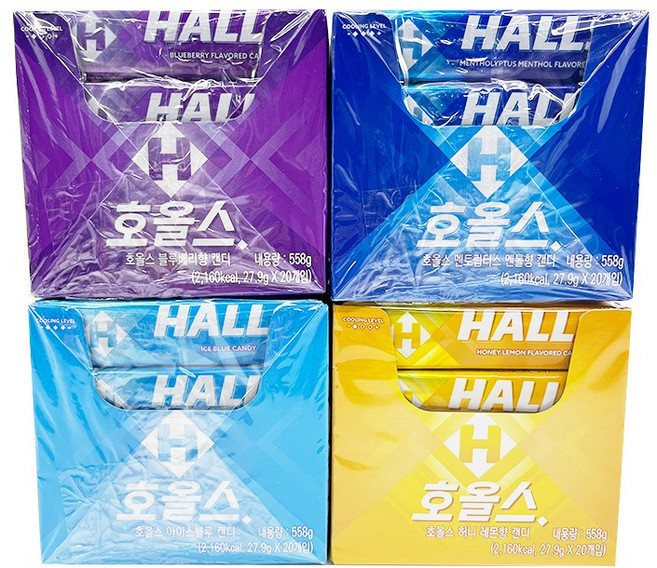 호올스 멘토립터스 사탕 멘톨향캔디 27.9gx20, 558g, 1개