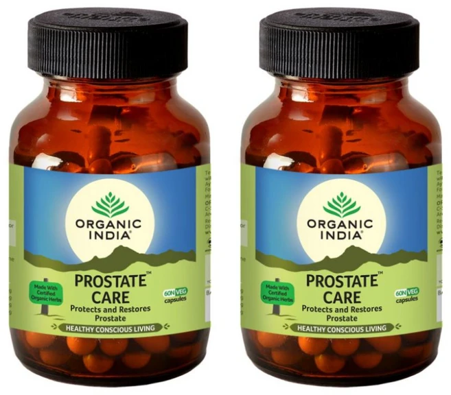 오가닉인디아 프로스테이트 케어 (60캡슐) X 2세트 전립선영양제 Organic India Prostate Care, 60개 - 쿠팡
