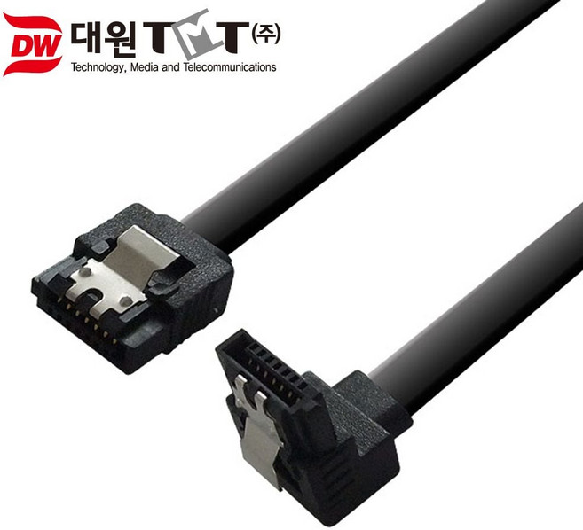SATA3 케이블 0.5미터 ㄱ자 꺽임, 10개