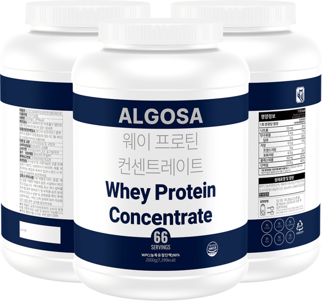알고사 웨이 프로틴 WPC 인공감미료 무첨가, 2kg, 1개
