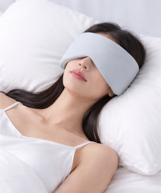 DAESIN 퐁실 꿀잠 암막 수면 안대 귀편한 풀커버 와이드 아이마스크
